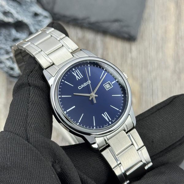 Чоловічий годинник Casio MTP-V002D-2B3 ABR-1141-0337 фото