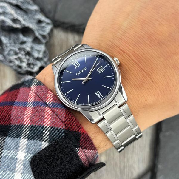 Чоловічий годинник Casio MTP-V002D-2B3 ABR-1141-0337 фото