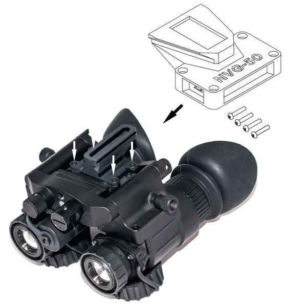 Кріплення Archer NVGA-15 на dovetail Чорний 50 KIB-2632 фото