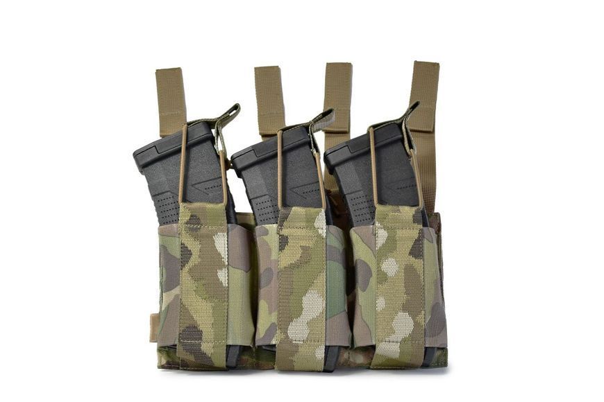 Еластичний потрійний підсумок для магазинів Gig Military Elastic Triple. Cordura 1000. Мультикам 2321000-m фото