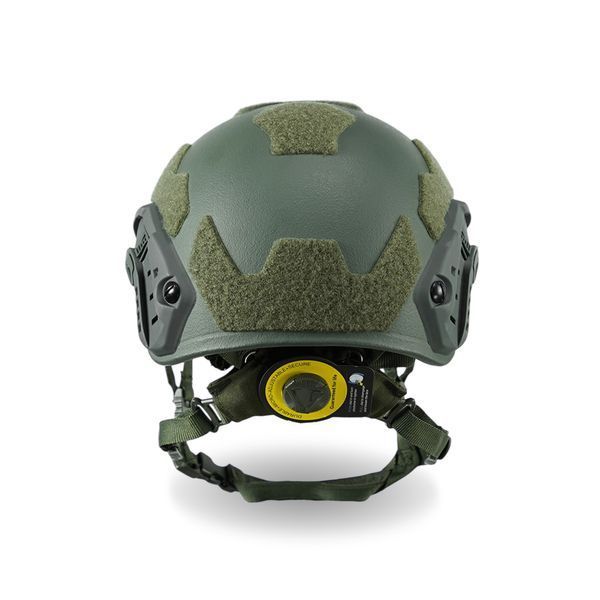 Кевларовий балістичний шолом FAST GEN III Kevlar Olive з кріпленням NVG та рейками Хакі M KIB-24014 фото