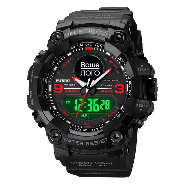 Patriot 001RDUA Ваше лого Чорні з червоним + Коробка ABR-1201-0048 фото