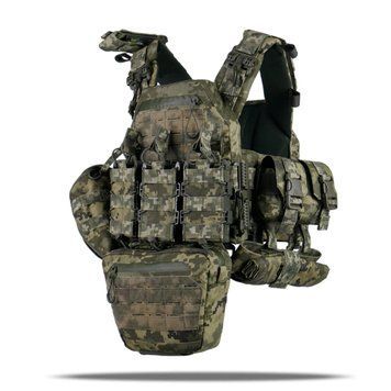 Комплект Плитоноска GU gen.2 + 8 підсумків Піксель KIB-3840 фото