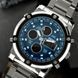 Чоловічий годинник Skmei 1389BU Silver-Black-Blue ABR-1080-0246 фото 11