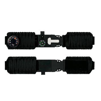 Ремінець паракордовий багатофункціональний Black ABR-1051-0596 фото