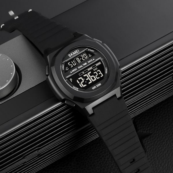 Чоловічий годинник Skmei 1821BKBK All Black ABR-1080-0961 фото
