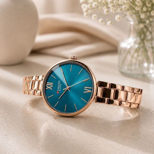 Curren 9017 Rose Gold-Blue ABR-1008-0545 фото