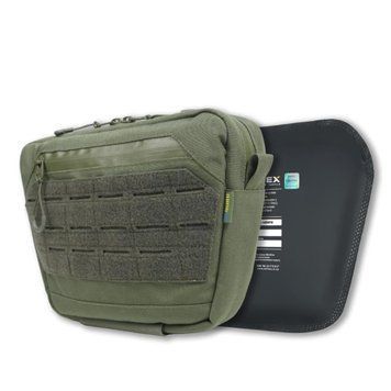 Сумка-напашник XL Kiborg з балістичним захистом 2 клас Militex Хакі KIB-10971 фото