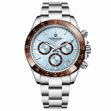 Чоловічий годинник Pagani Design PD-1644 Silver-Blue ABR-1138-0182 фото