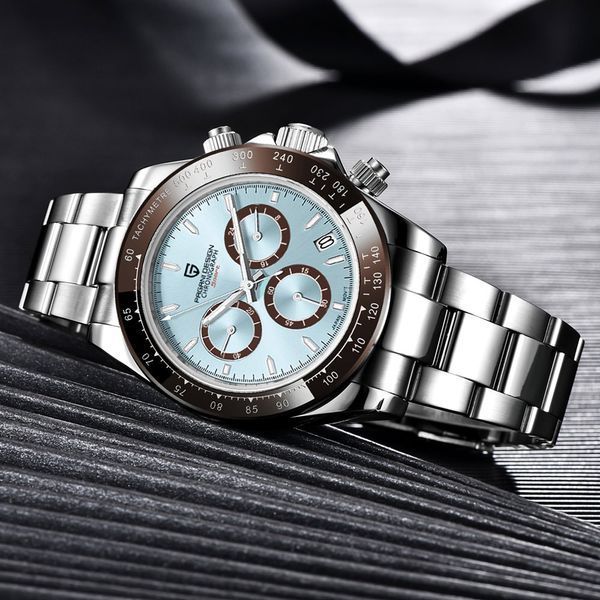 Чоловічий годинник Pagani Design PD-1644 Silver-Blue ABR-1138-0182 фото
