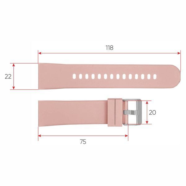 Ремінець для смарт годинника Modfit Business Pink ABR-1051-0776 фото